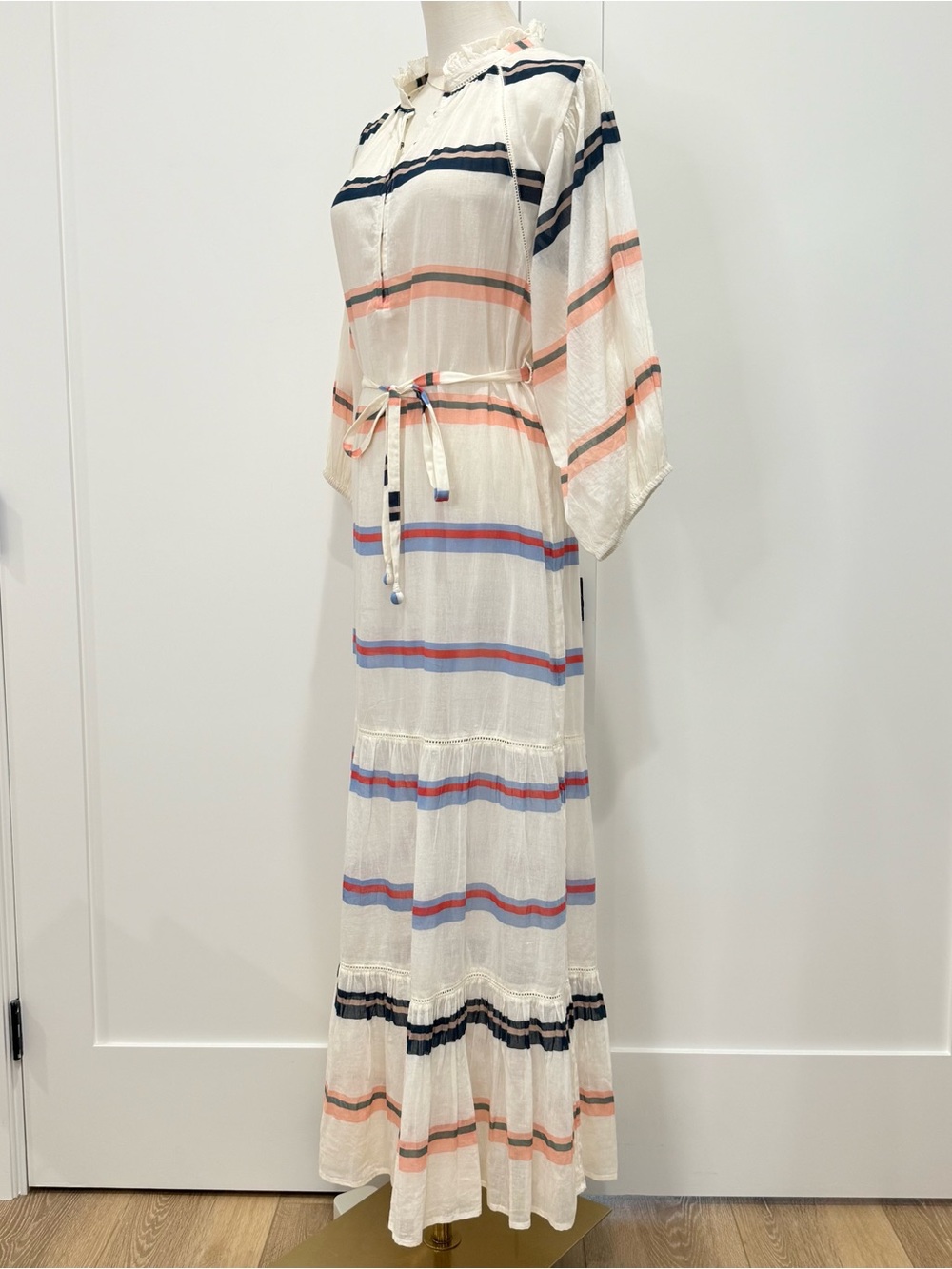 Apiece Apart Striped Maxi Dress Size 0 Multicolor Vacation Coastal Beachy Chic - Picture 6 of 10
